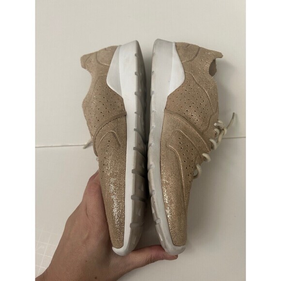 UGG Women’s Gold Metallic Shimmery Tye Stardust Sneakers Shoes 7.5 - Picture 2 of 8